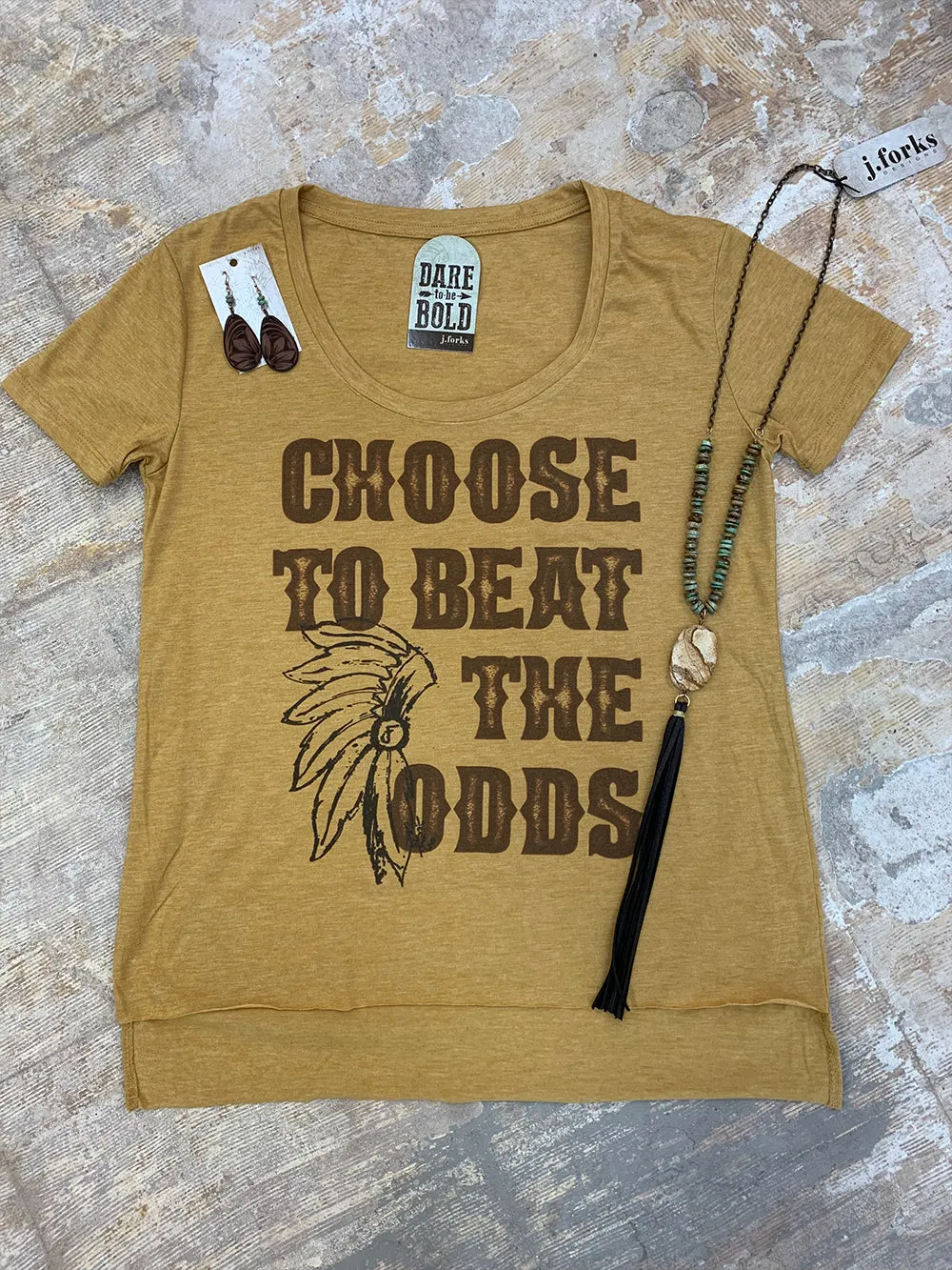 1102 Choose to Beat the Odds Tee