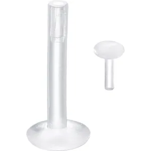 14 Gauge 1/2 3mm Bioplast Push-In Top Retainer