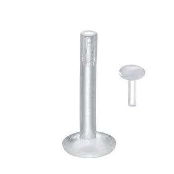 14 Gauge 1/2 3mm Bioplast Push-In Top Retainer