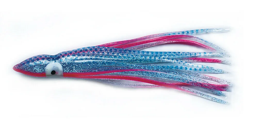 30 XOctopus Squid Skirt Trolling Jig Lure Fishing Tackle 8cm