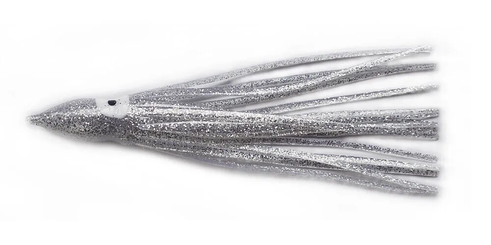 30 XOctopus Squid Skirt Trolling Jig Lure Fishing Tackle 8cm