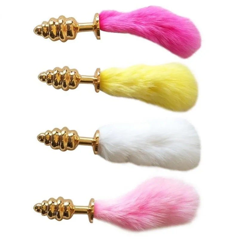 5" Tail Spiral Golden Plug 4 Colors