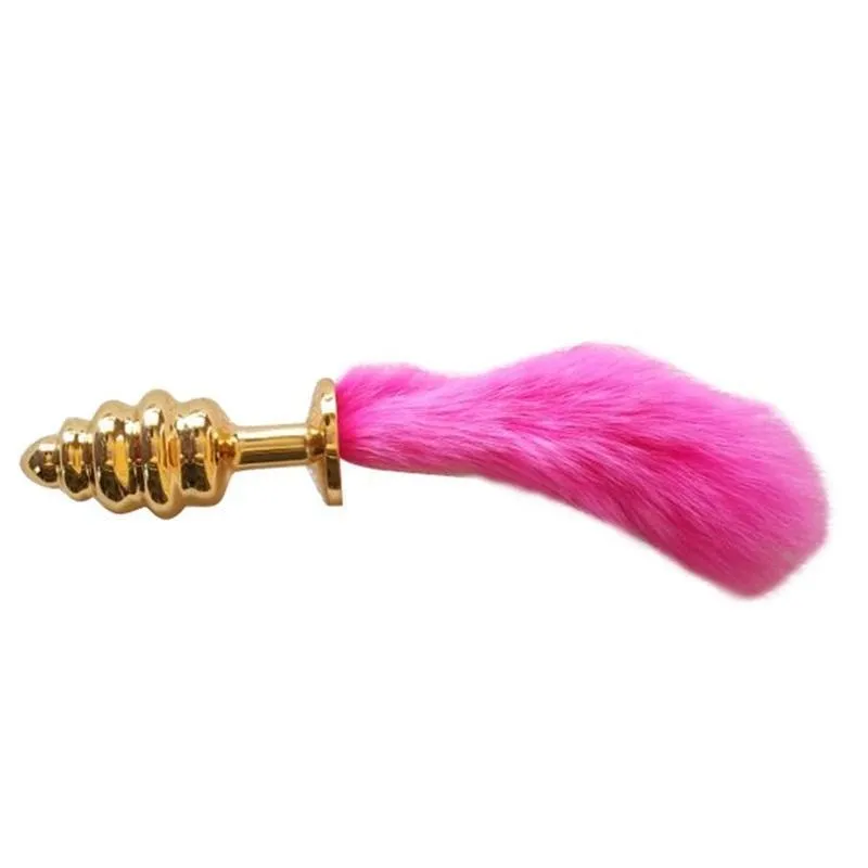 5" Tail Spiral Golden Plug 4 Colors