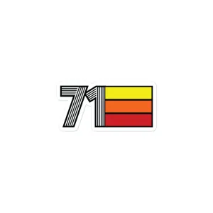 71 - 1971 Retro Tri- Line Decal Decoration Bubble-free Vinyl stickers