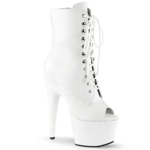 ADORE-1021  White Faux Leather/White