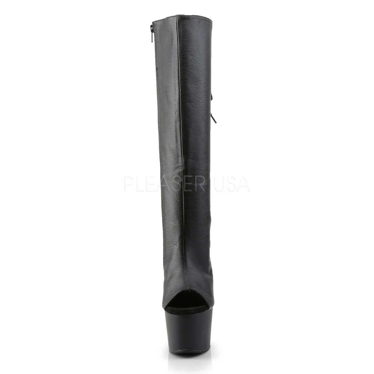 ADORE-2018  Black Faux Leather/Black Matte