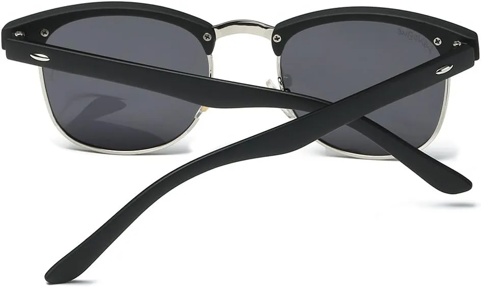 AEVOGUE Polarized Sunglasses For Women And Men Semi Rimless Frame Retro Sun Glasses AE0369