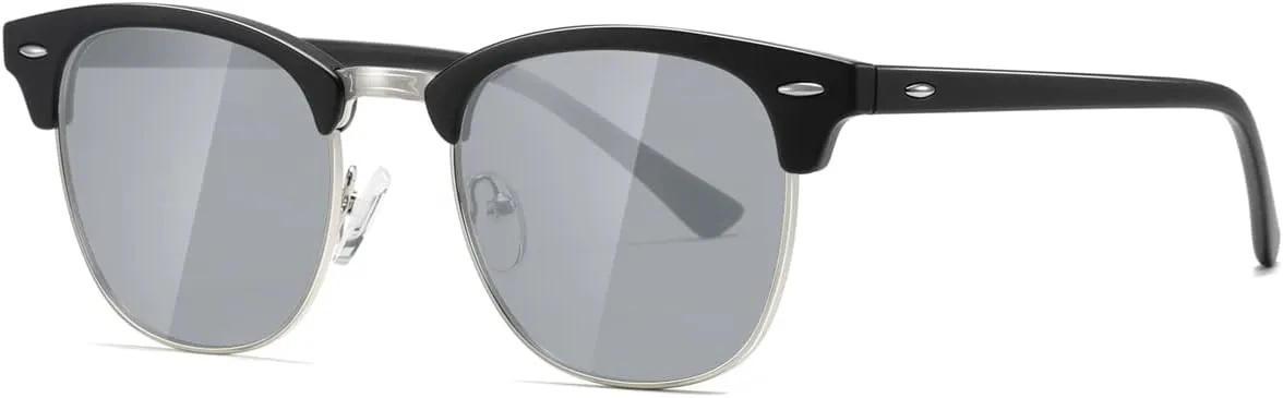 AEVOGUE Polarized Sunglasses For Women And Men Semi Rimless Frame Retro Sun Glasses AE0369