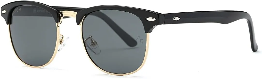 AEVOGUE Polarized Sunglasses For Women And Men Semi Rimless Frame Retro Sun Glasses AE0369