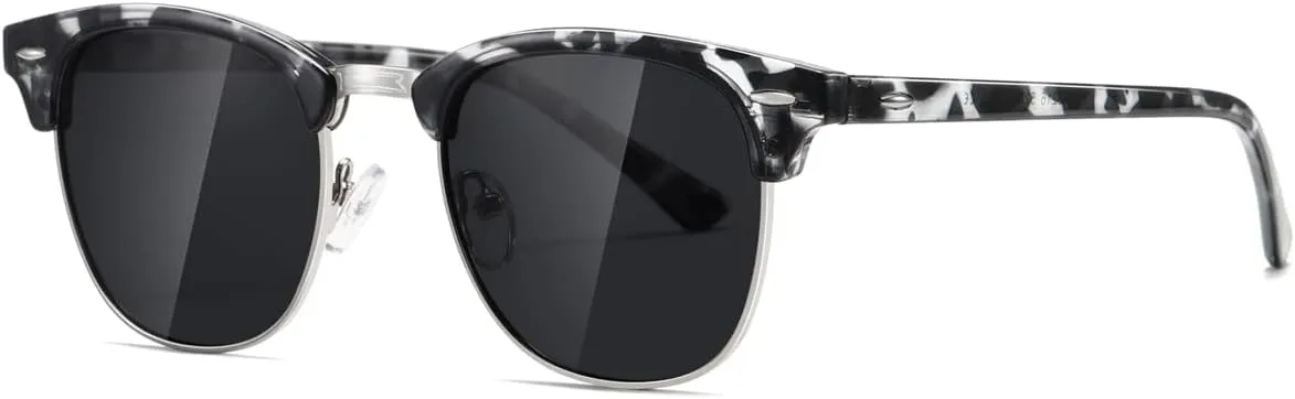 AEVOGUE Polarized Sunglasses For Women And Men Semi Rimless Frame Retro Sun Glasses AE0369