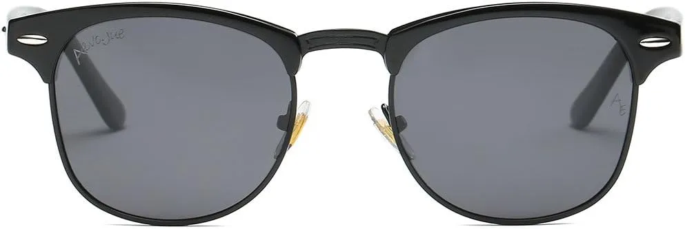 AEVOGUE Polarized Sunglasses For Women And Men Semi Rimless Frame Retro Sun Glasses AE0369