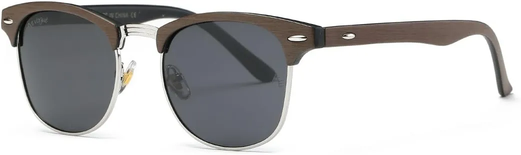 AEVOGUE Polarized Sunglasses For Women And Men Semi Rimless Frame Retro Sun Glasses AE0369