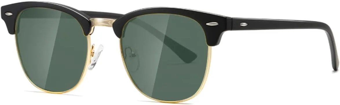 AEVOGUE Polarized Sunglasses For Women And Men Semi Rimless Frame Retro Sun Glasses AE0369