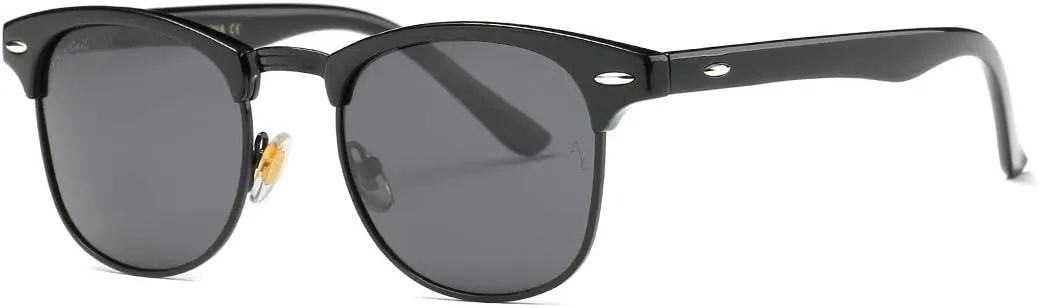 AEVOGUE Polarized Sunglasses For Women And Men Semi Rimless Frame Retro Sun Glasses AE0369
