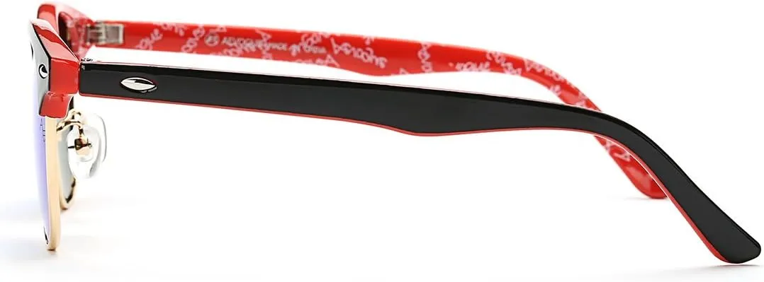 AEVOGUE Polarized Sunglasses For Women And Men Semi Rimless Frame Retro Sun Glasses AE0369