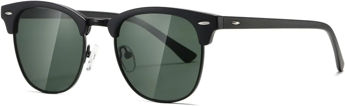 AEVOGUE Polarized Sunglasses For Women And Men Semi Rimless Frame Retro Sun Glasses AE0369