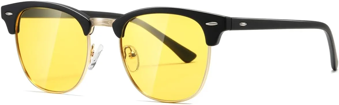 AEVOGUE Polarized Sunglasses For Women And Men Semi Rimless Frame Retro Sun Glasses AE0369