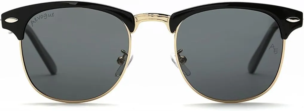 AEVOGUE Polarized Sunglasses For Women And Men Semi Rimless Frame Retro Sun Glasses AE0369