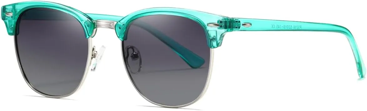 AEVOGUE Polarized Sunglasses For Women And Men Semi Rimless Frame Retro Sun Glasses AE0369