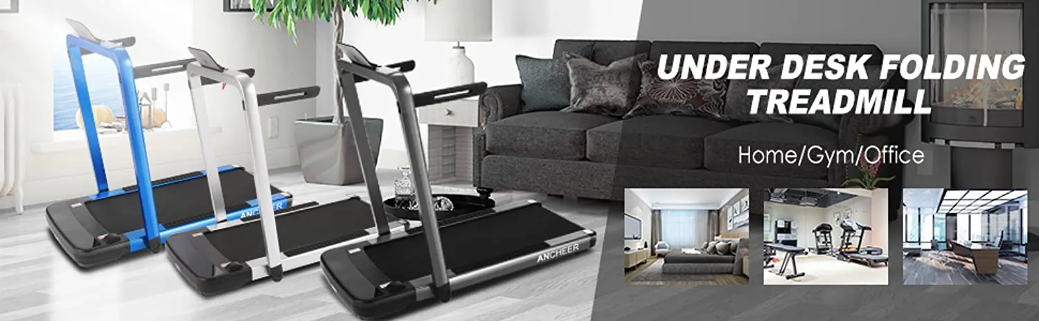 ANCHEER Treadmill,Folding Treadmill for Home Workout,Electric Walking Under Desk Treadmill with APP Control, Portable Exercise Walking Jogging Running Machine