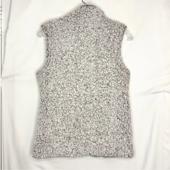 Anthropologie Dylan True Grit Frosty Tip Cozy Sherpa Fleece Vest