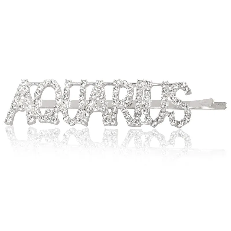 Aquarius Silver Hairclip