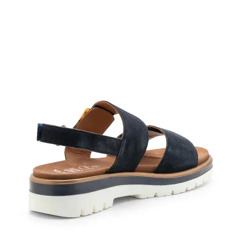 ARA MARBELLA NAVY SUEDE SANDAL
