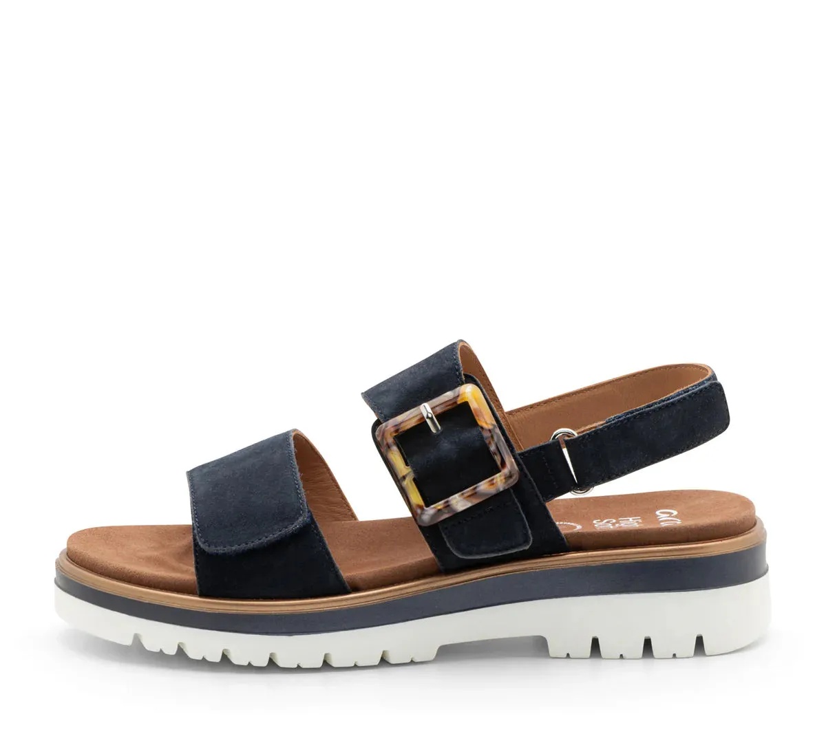 ARA MARBELLA NAVY SUEDE SANDAL