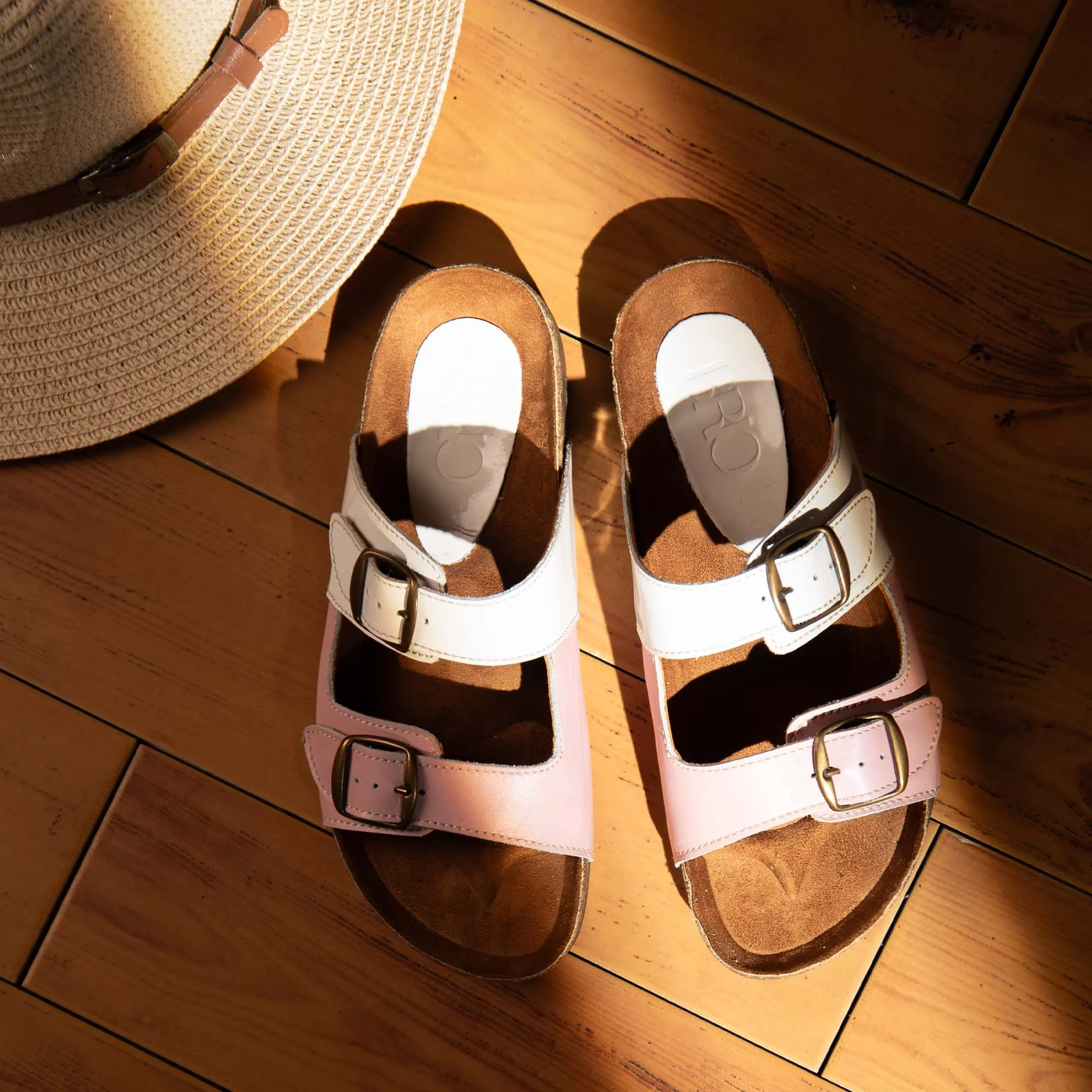 Arizona Binky Natural Leather Slippers