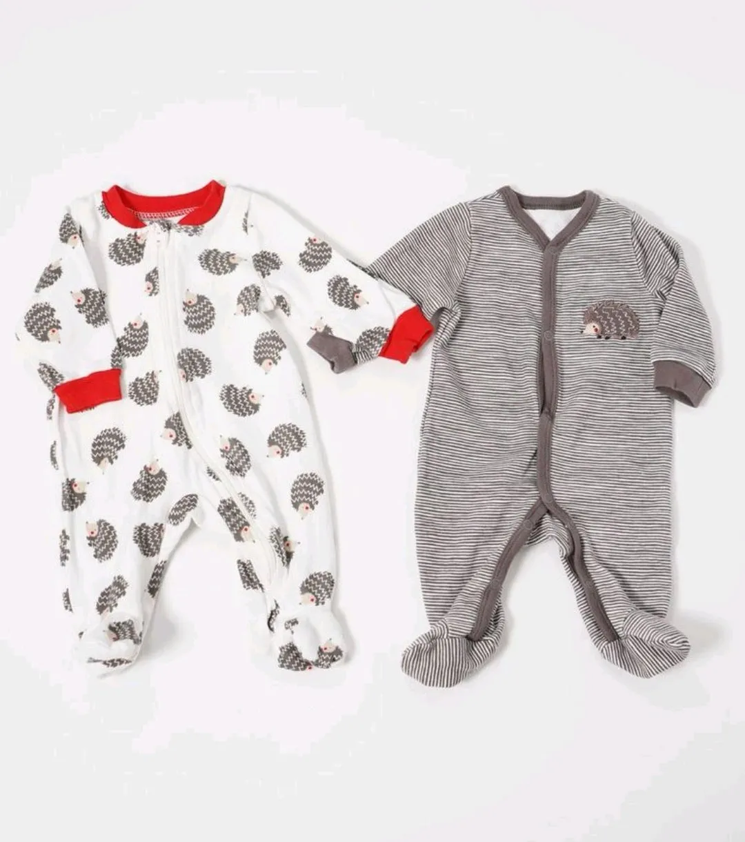 BABY BOY SIZE (NB) - KOALABABY, 2 Pack Soft Sleep & Play Onsies EUC B14