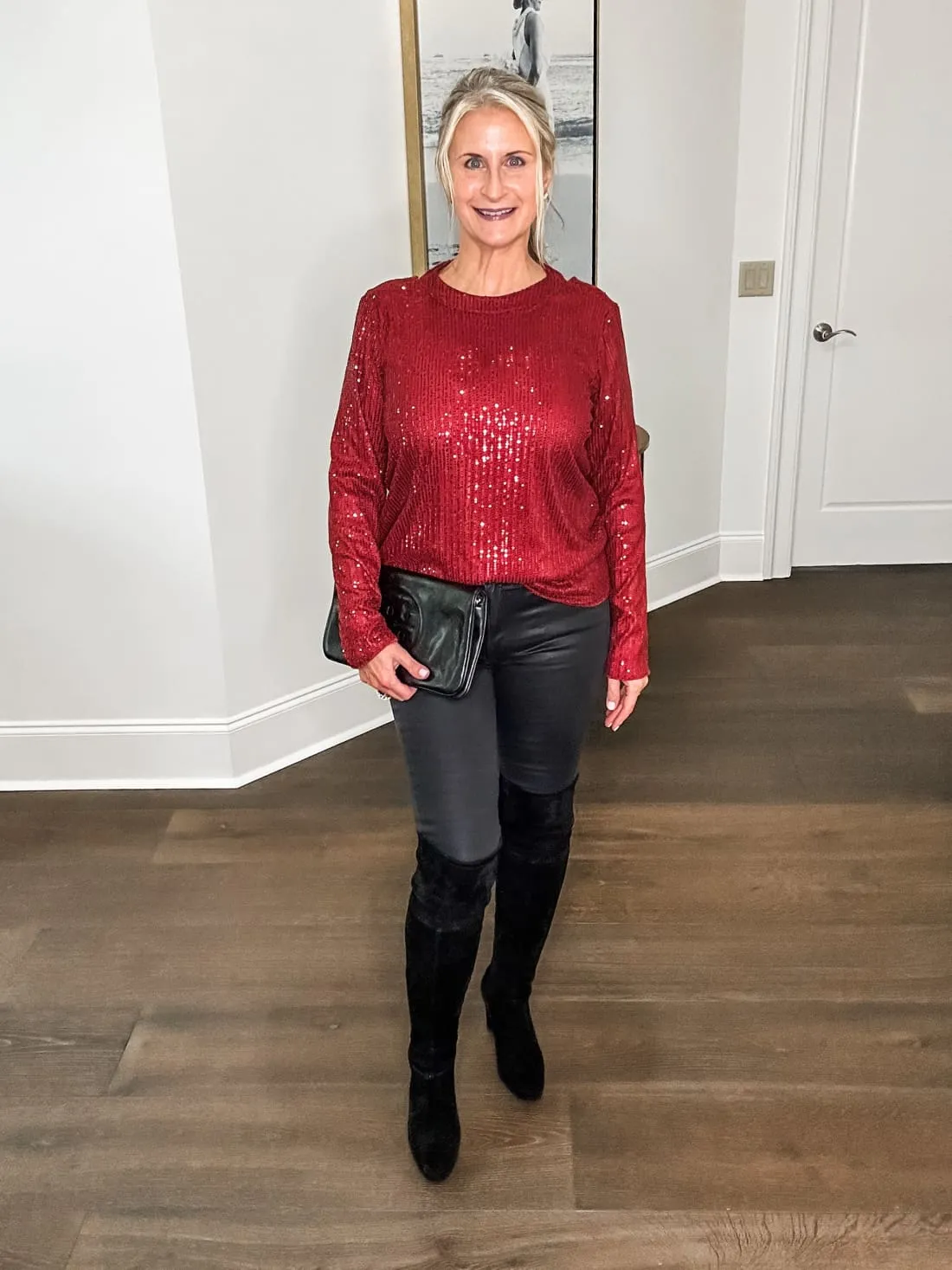 Backless Sequin Top