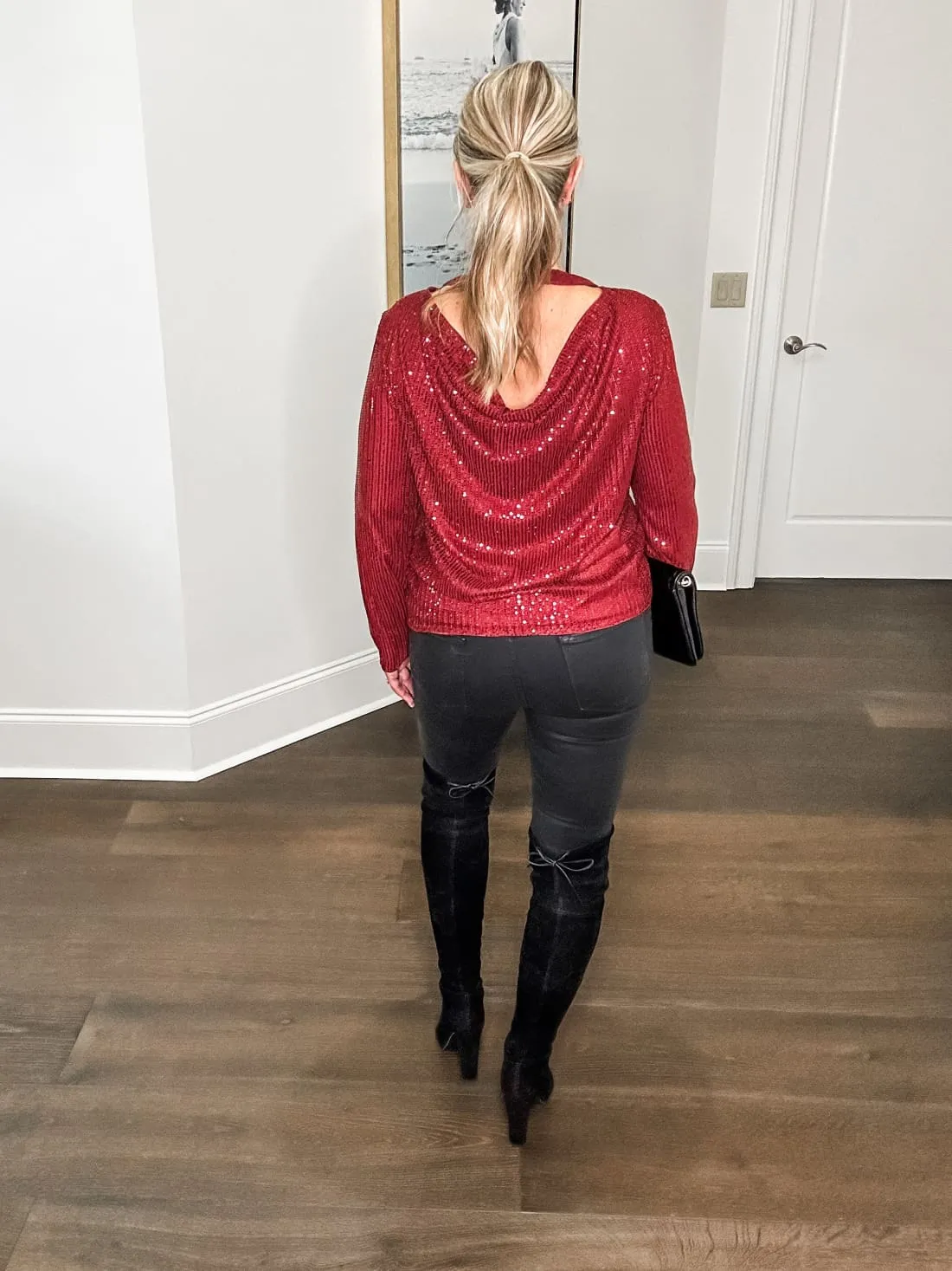 Backless Sequin Top