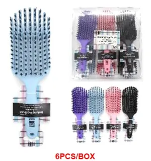 BEAUT FLEXIBLE PADDLE DETANGLING VENT BRUSH W/ BRISTLES