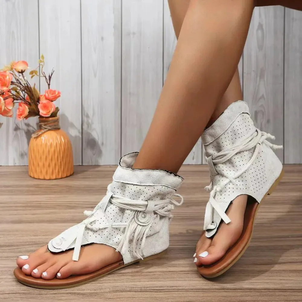 Bellie - Fringe Detail Sandals