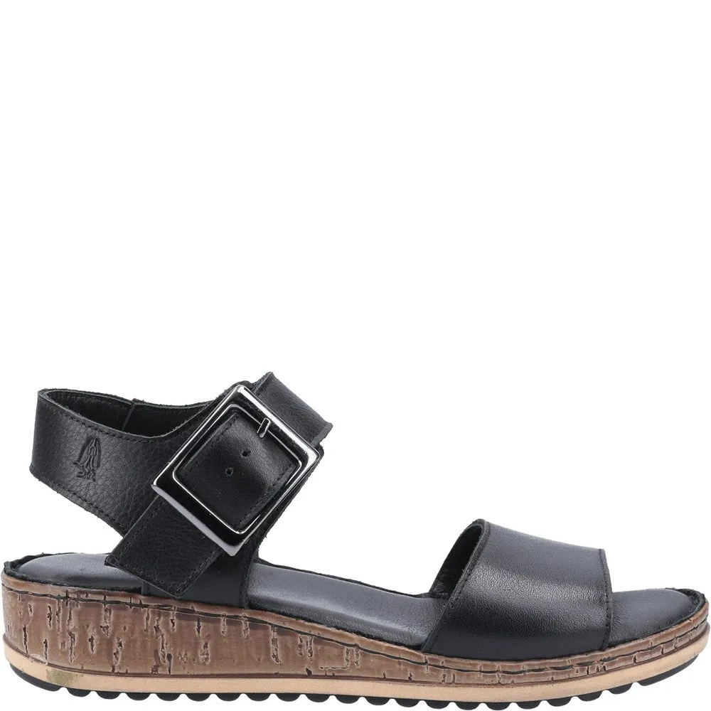 Black Ellie Wide Fit Sandals