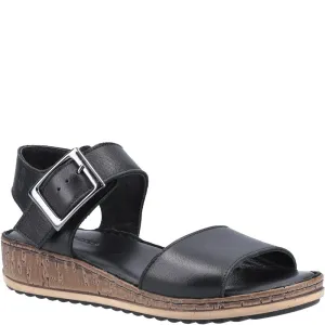 Black Ellie Wide Fit Sandals