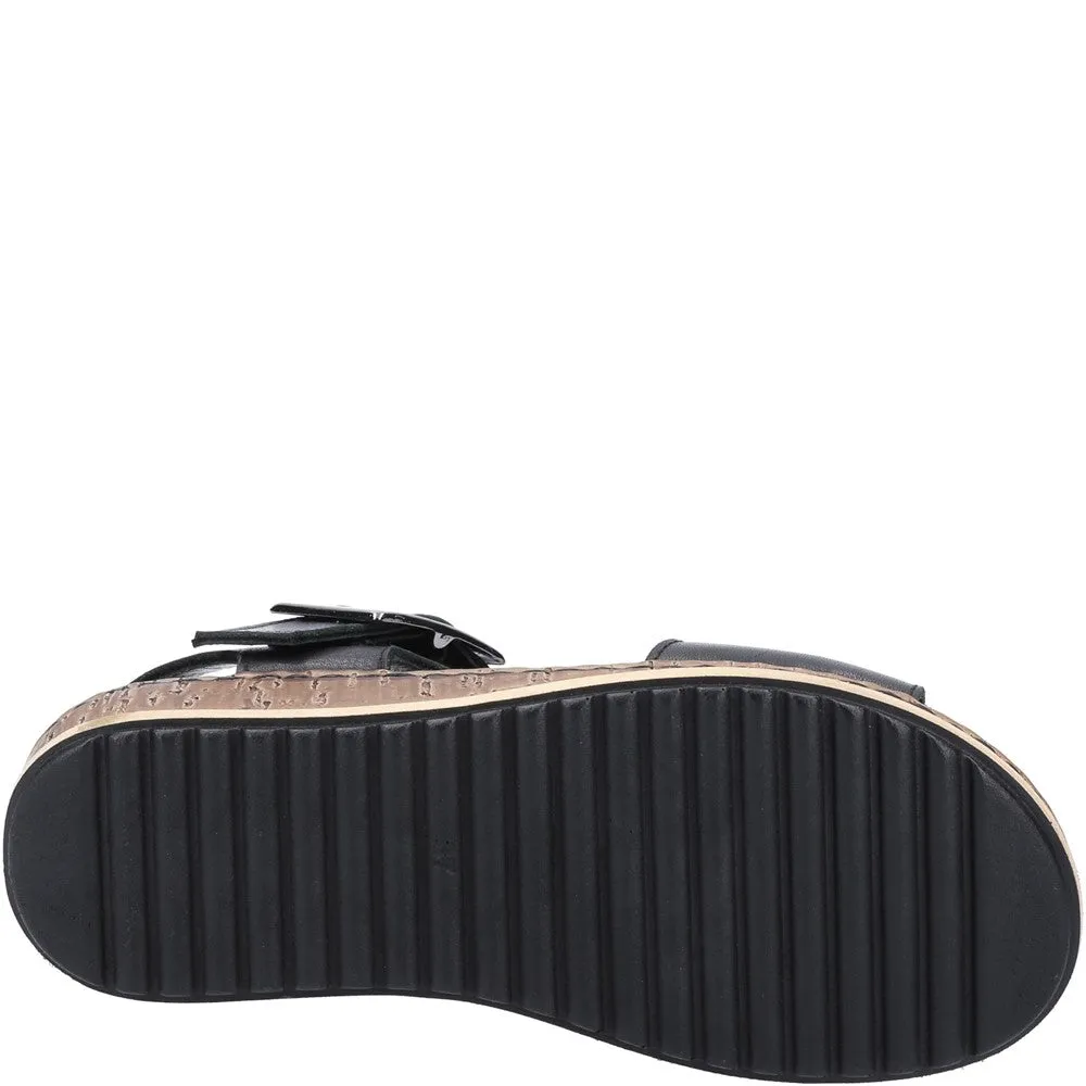 Black Ellie Wide Fit Sandals