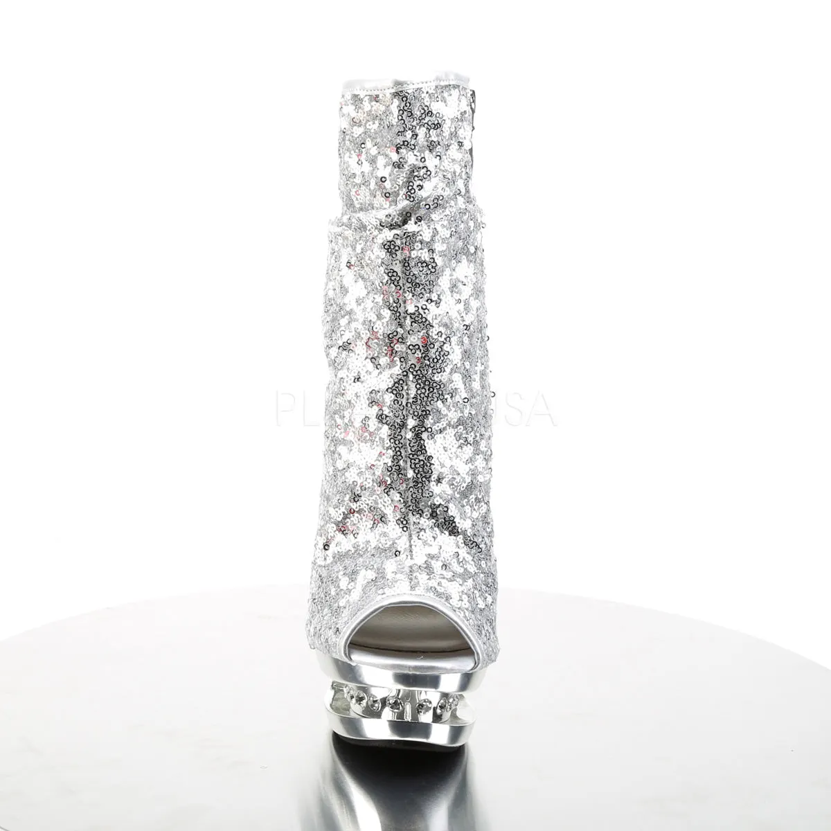 BLONDIE-R-1008  Silver Sequins/Silver Chrome
