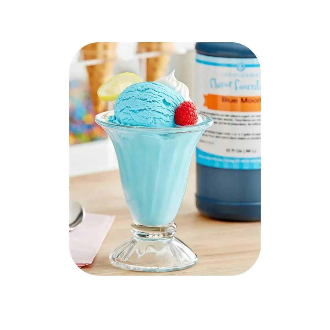 Blue Moon Flavor Fountain - 4 oz - 32 oz Bottle - Flavoring for Ice Cream, Milk Shakes, Slush, Food and Beverages - Ice Cream and Beverage Flavors - LorAnn Oils - Canadian Distribution