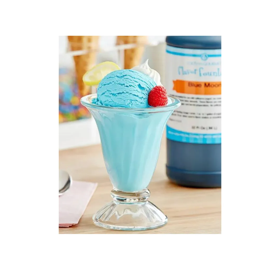 Blue Moon Flavor Fountain - 4 oz - 32 oz Bottle - Flavoring for Ice Cream, Milk Shakes, Slush, Food and Beverages - Ice Cream and Beverage Flavors - LorAnn Oils - Canadian Distribution