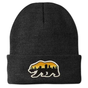 Boston Bear Skyline Patch Cuff Knit
