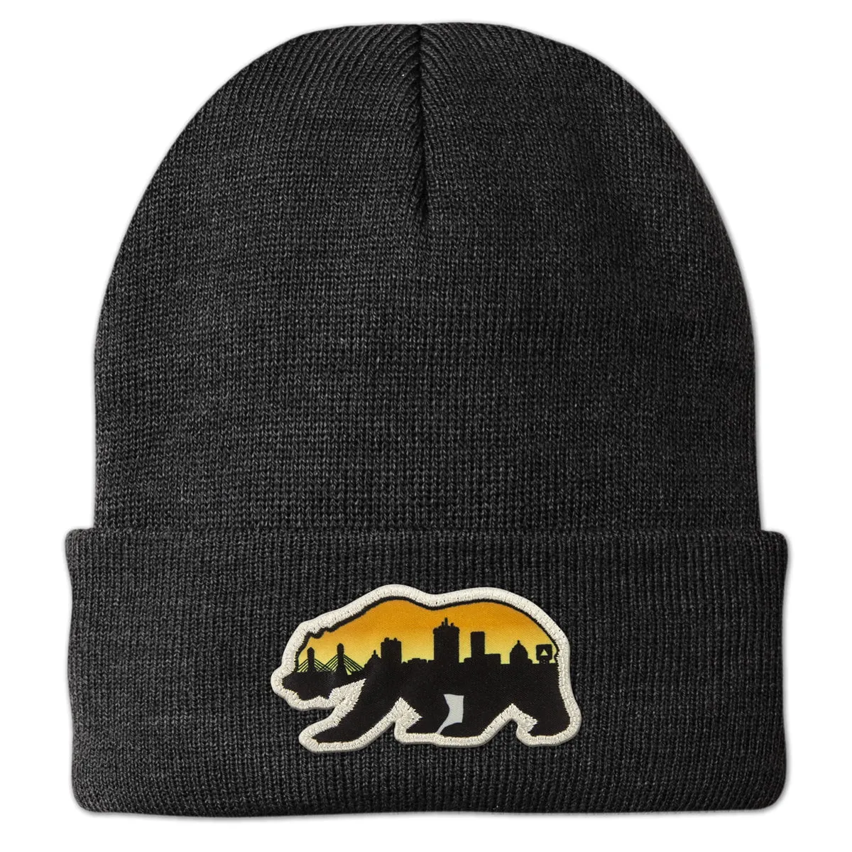 Boston Bear Skyline Patch Cuff Knit