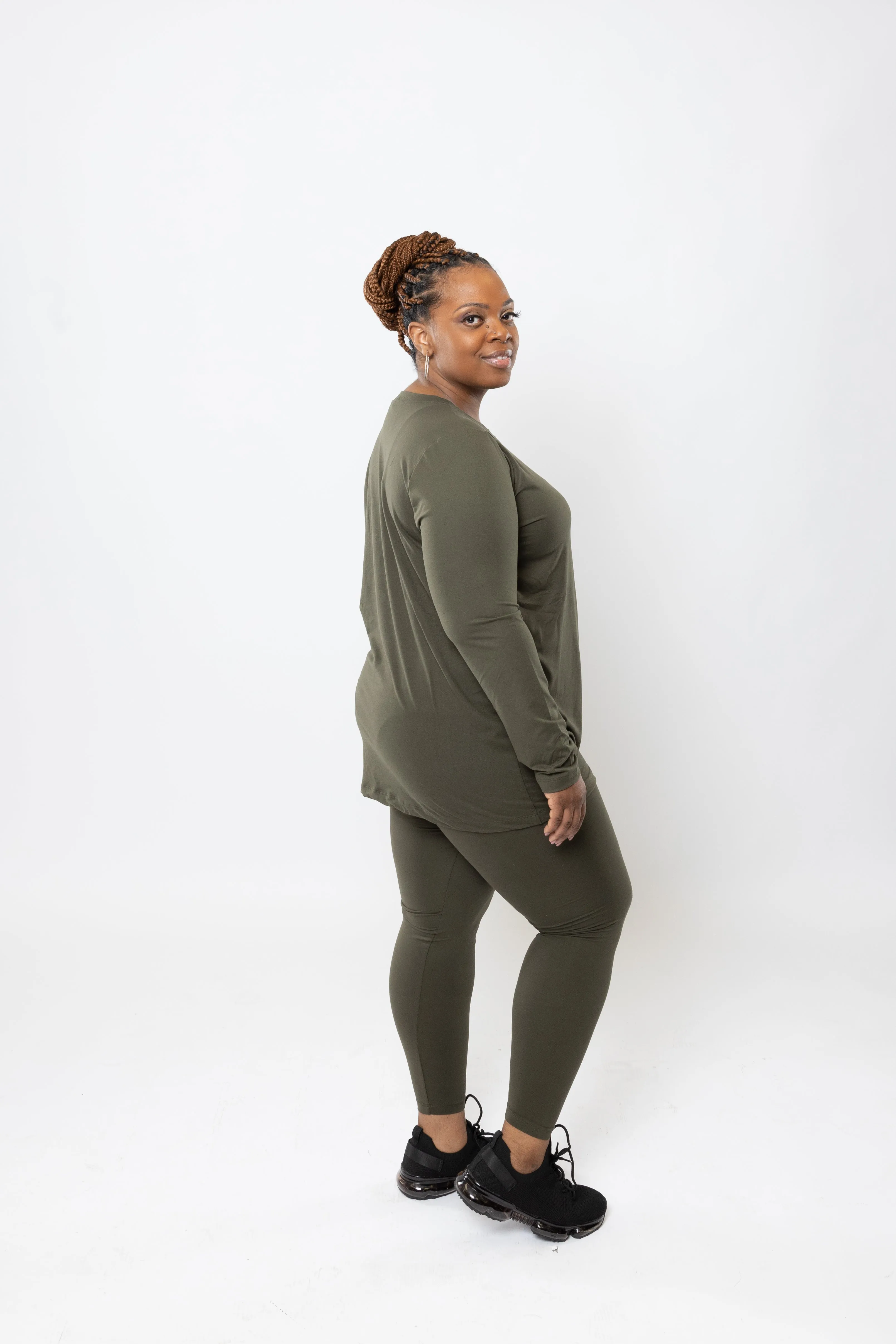 Buttery Soft 2 Piece Front Pocket Long-sleeve Loungewear Set