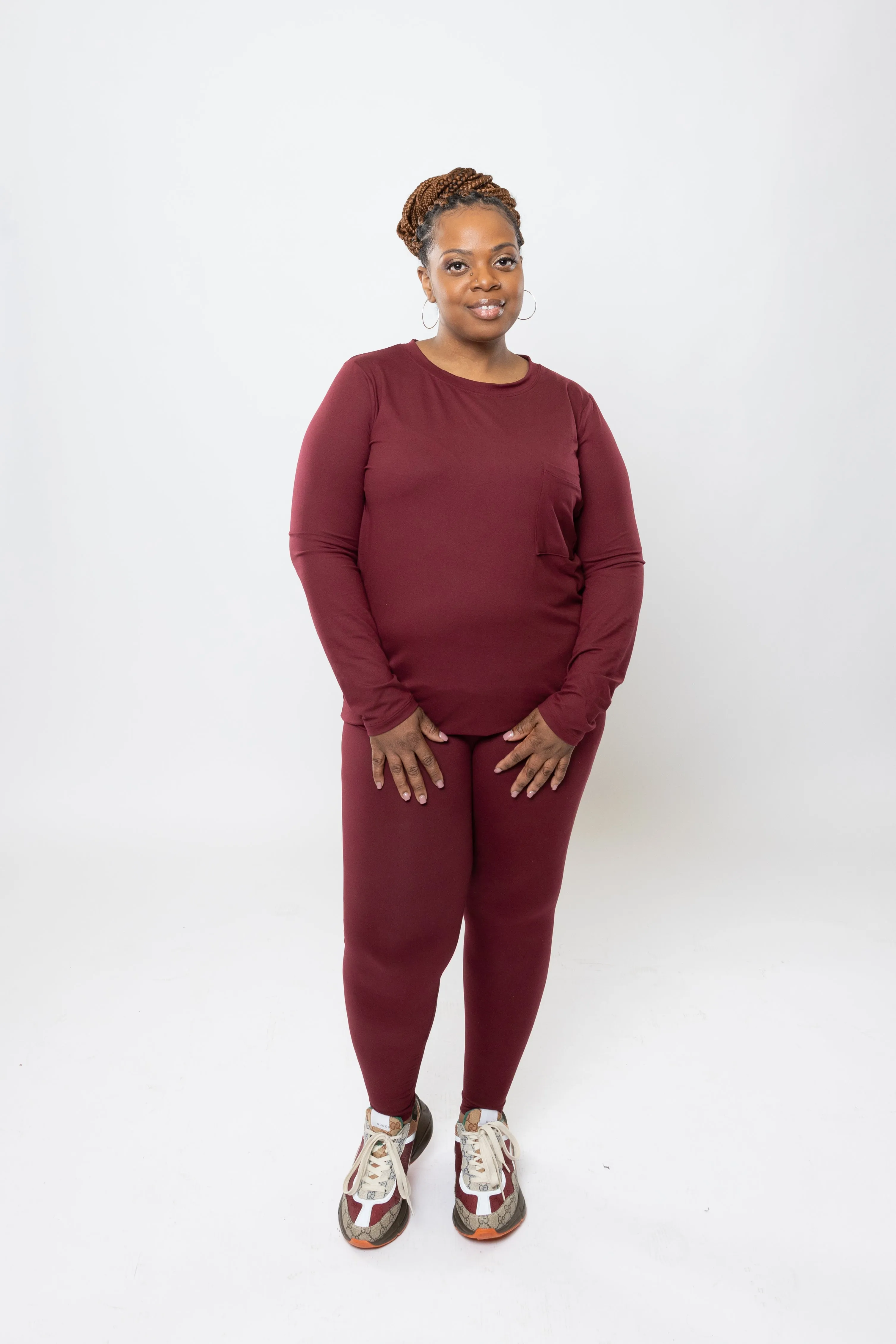 Buttery Soft 2 Piece Front Pocket Long-sleeve Loungewear Set