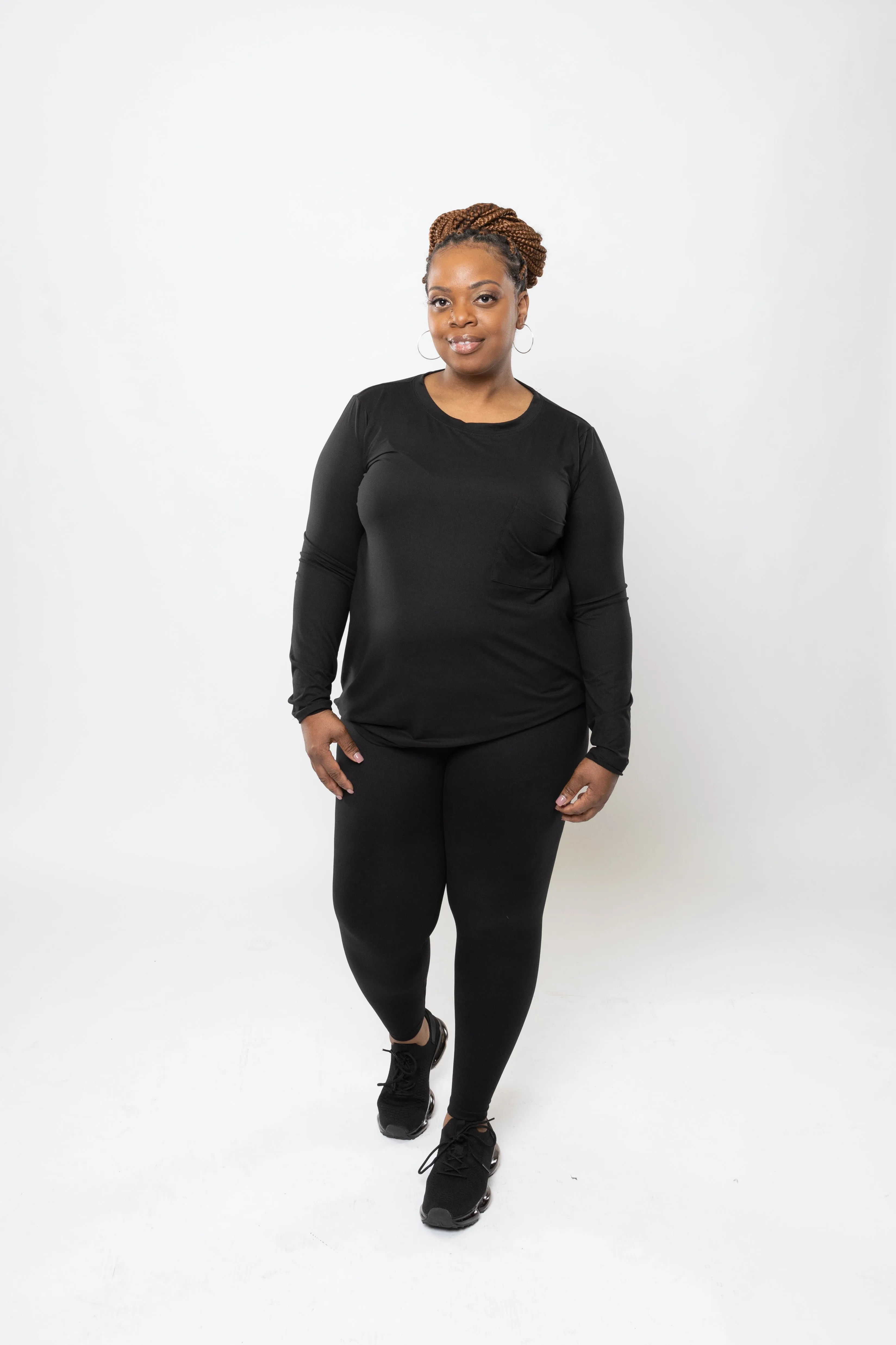 Buttery Soft 2 Piece Front Pocket Long-sleeve Loungewear Set