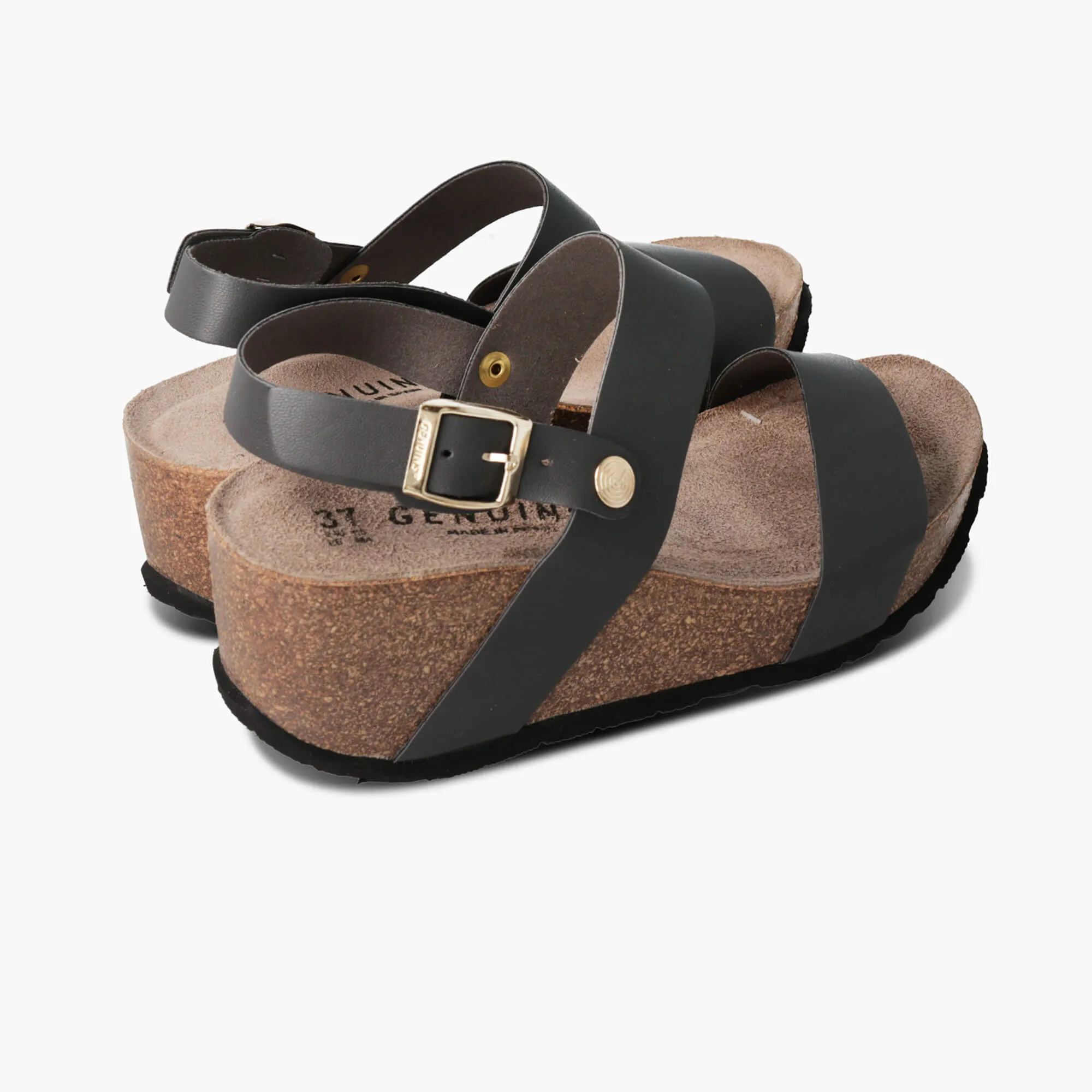 Capri Anthracite Sandals