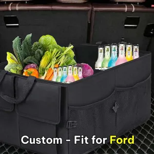 Car Trunk Organizer, Custom-Fit For Car, Foldable Car Trunk Storage Box, Storage Bag, Waterproof, Dust-proof, Stain-Resistant, Car Accessories WAFD229