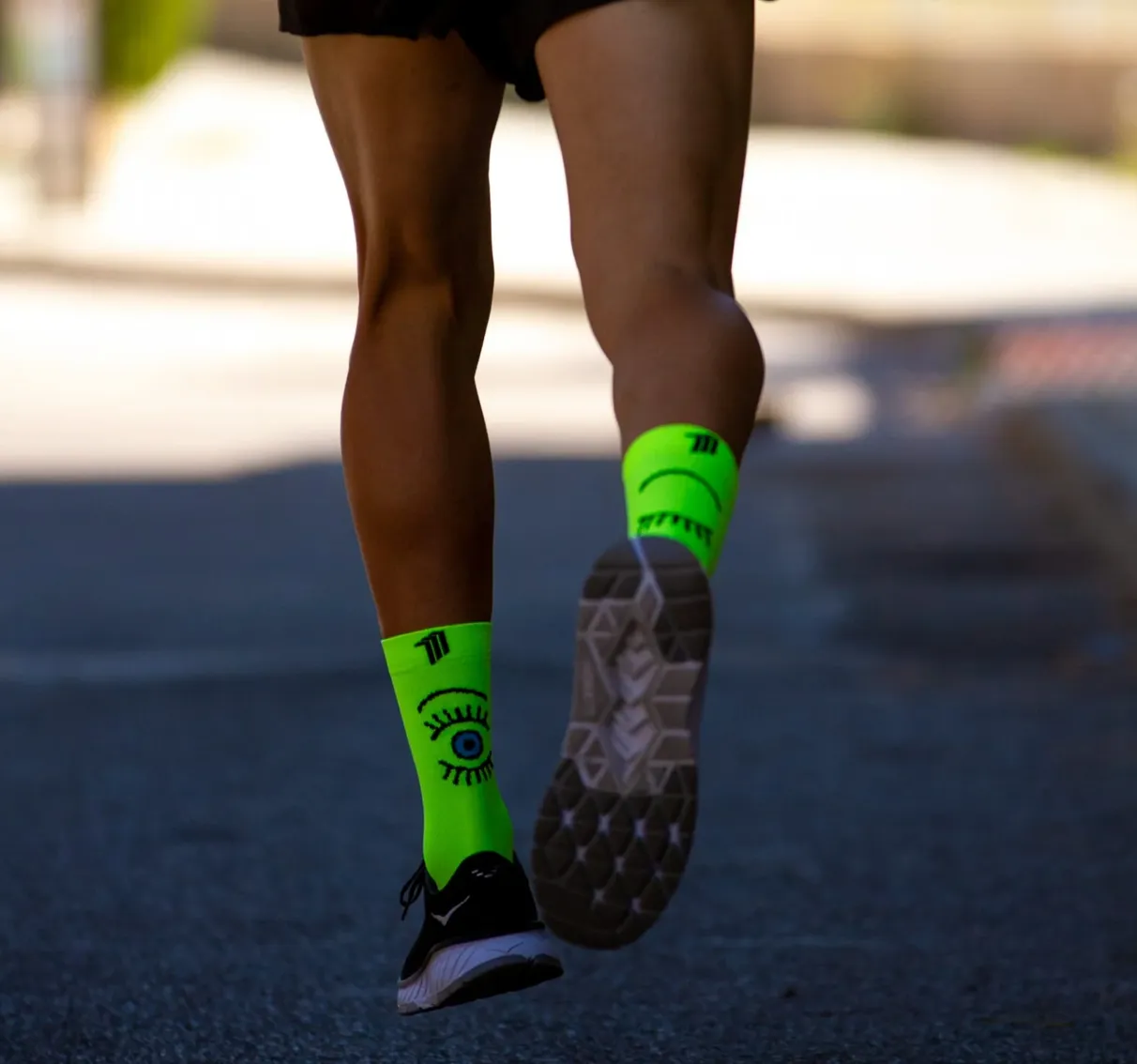 Chaussettes running Sporcks - EYE YELLOW