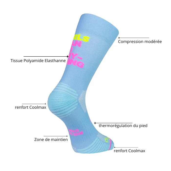 Chaussettes running Sporcks - EYE YELLOW
