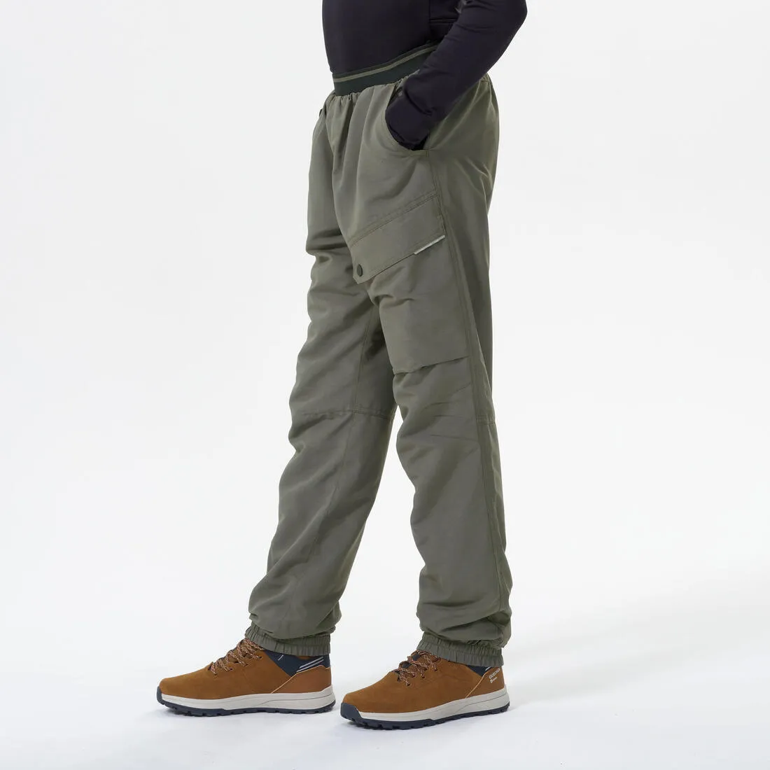 CHILDREN'S WARM WATER-REPELLENT HIKING TROUSERS - SH100 - AGE 7-15